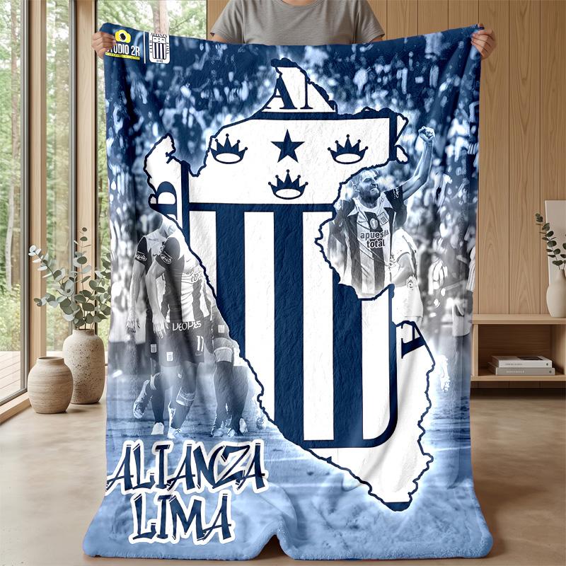 Algeria National Football Theme Blanket Soft Flannel Blanket Plush Throw Blanket Cozy Sofa Bed Blanket for Home Decor