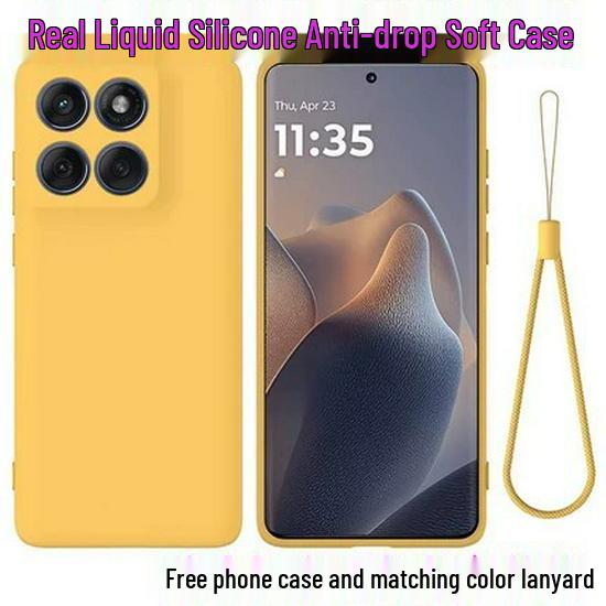 Custodia in Silicone Liquido per Telefono Motorola Edge70 Pro & 60/60S