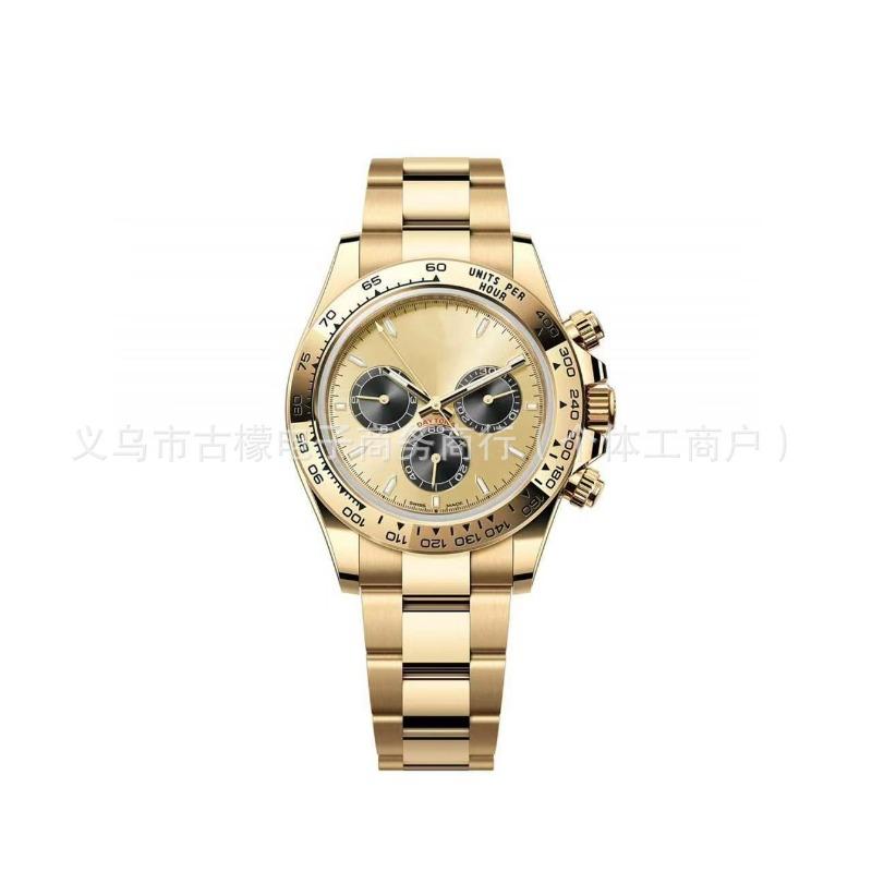 שעון קוורץ Laojia Daytona שלוש עיניים שש מחוגים רצועת פלדה עדינה סרט דבק מוצרי שעון
