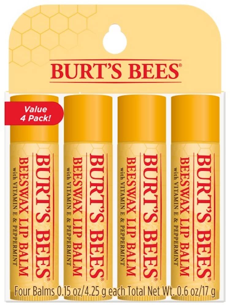 

Бальзам для губ Bees Lip Balm Beeswax Set Mint 4 [Официальный] Burt s (Освежающие бутылки/4,25 г) Без добавок
