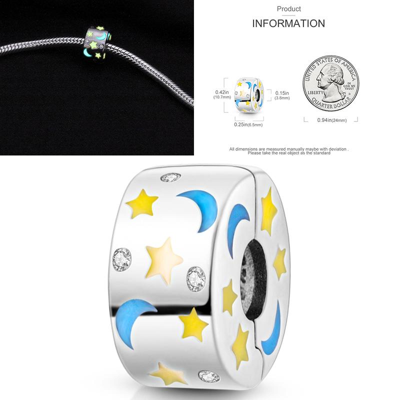 Charms Bead Copper Starlit Sky Moon Sun Earth Universe Charm Fit Bangle Bracelet Necklace Diy Jewelry