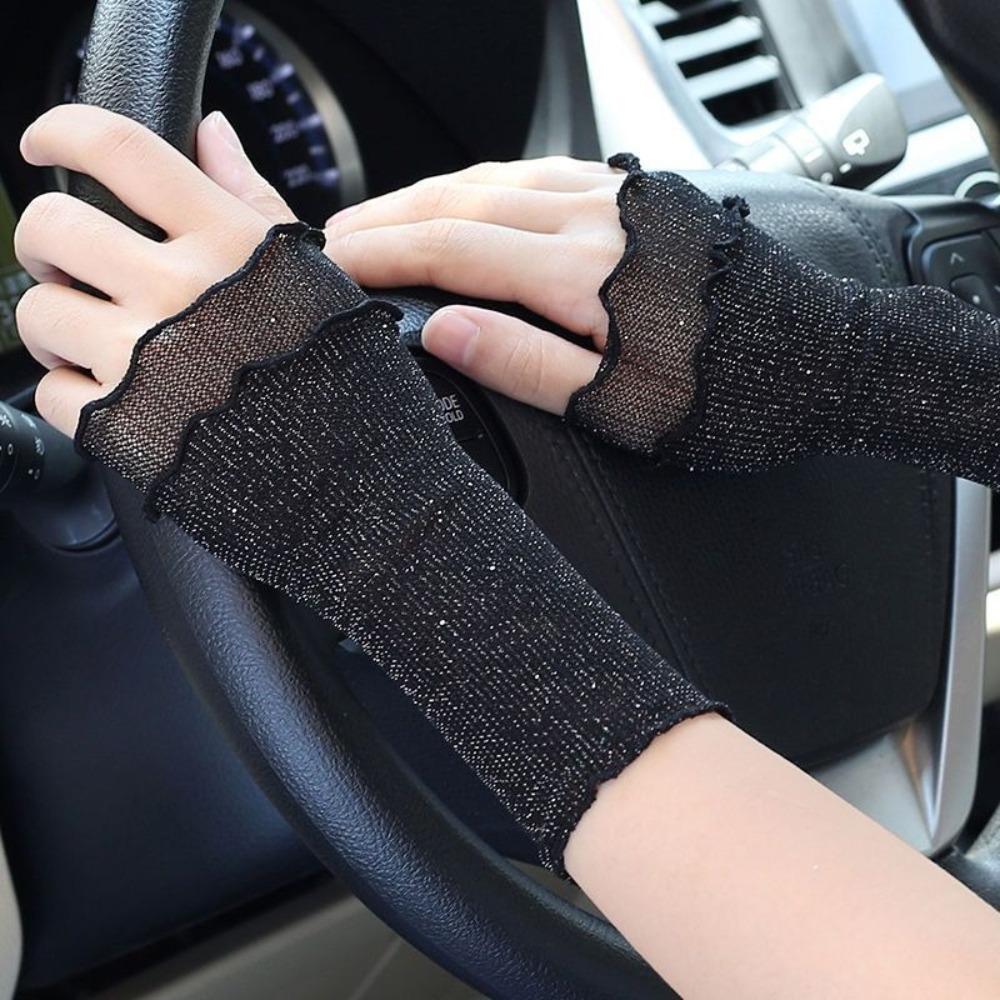 Lace Wrist Cuffs Ruffled Floral Bracelet New Hand Sleeve Women