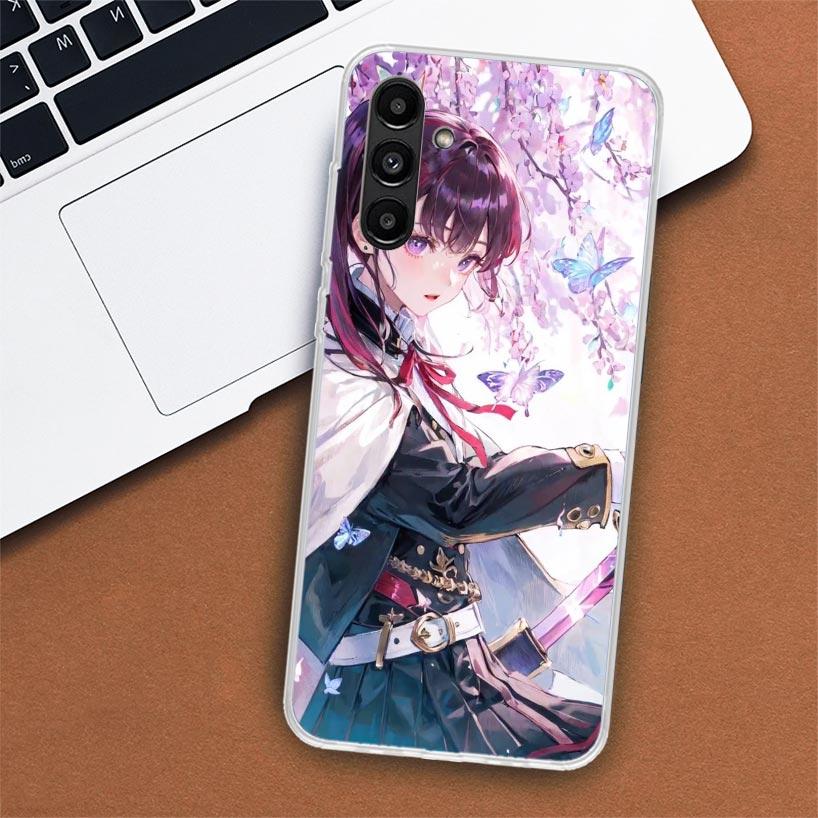 Demon Slayer Kochou Butterfly Husă pentru telefon pentru Samsung Galaxy A55 A54 A53 A52 A15 A14 A13 A12 A35 A34 A33 A32 A25 A24 A23 A22 A04S