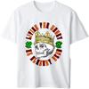 Mode T-Shirt für Erwachsene Männer Rundhals T-Shirt Grafik Totenkopf trägt Krone mit Geldsymbolen Trendiges Top T-Shirts Minimalistisches T-Shirt