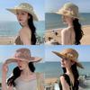 Summer Straw Hat For Women Large Brim Sun Protection Sun Hat With Breathable Design For Beach And Outdoors