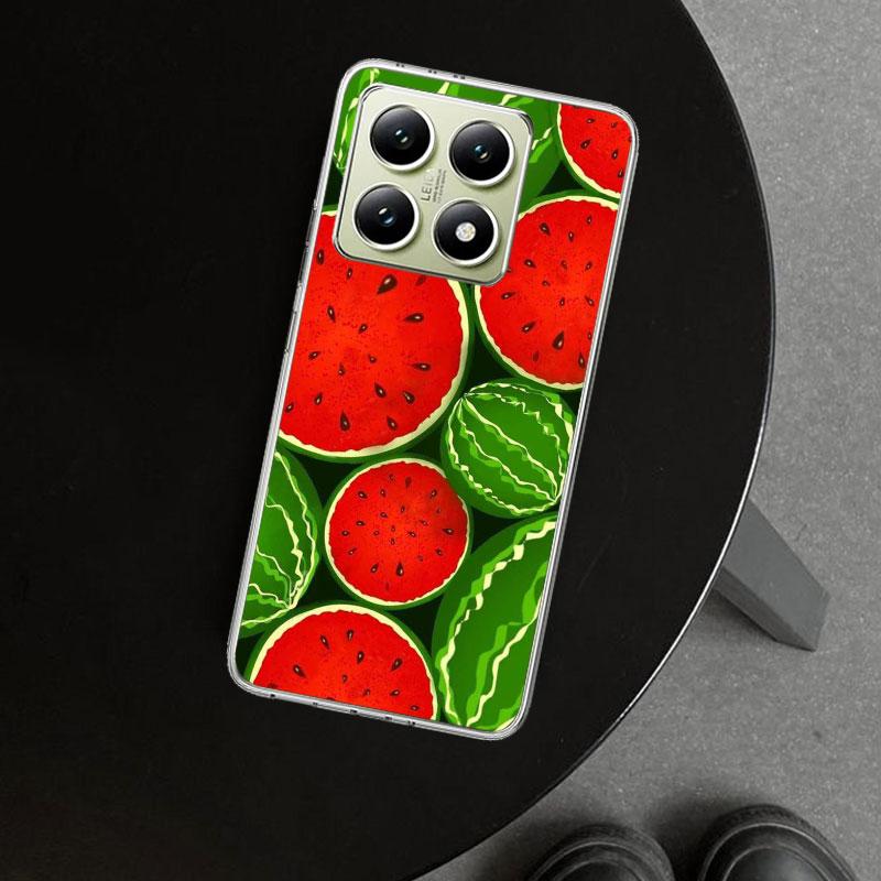 Watermelon Summer Fruit Phone Case Cover for Xiaomi Redmi Note 15 14 13 12 11 Pro Plus 14S 12S 11S 11T 11E 10S 10 Customized Fun