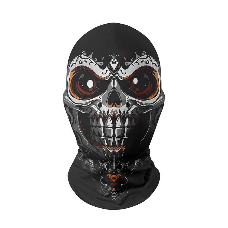 Maschera Integrale in Rete Uomo Donna Ciclismo Motocicletta Costume Divertente Copricapo Traspirante