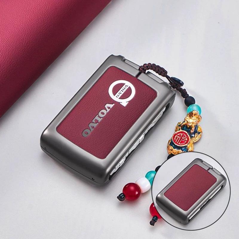 Kryt klíče Volvo: Kompatibilní s XC60, S90, S60, XC90, XC40 - Taška s přezkou pro úpravu