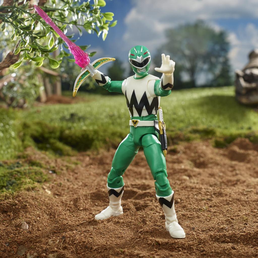 Power Rangers Lightning Collection Lost Galaxy Green Ranger 6-inch Premium Collectible Action Figure Toy with Accessories, Ages 4 and Up, F4509