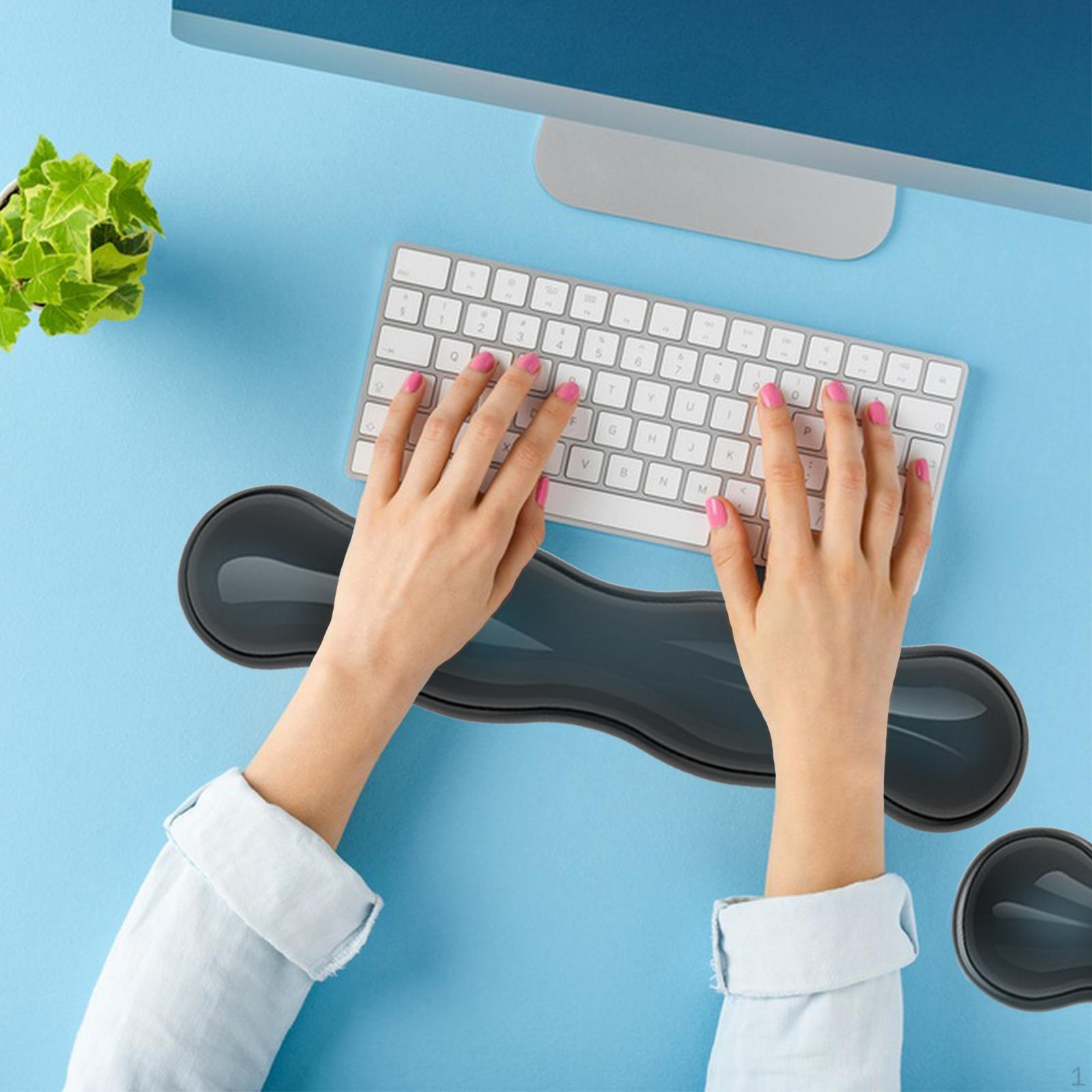 

Подставка для запястья клавиатуры мыши аксессуар для украшения ноутбука чёрный