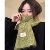 New Style Wool Knitted Scarf for Women In Winter Korean Fashion Versatile Warm Student Student Skin Friendly Soft Scarf