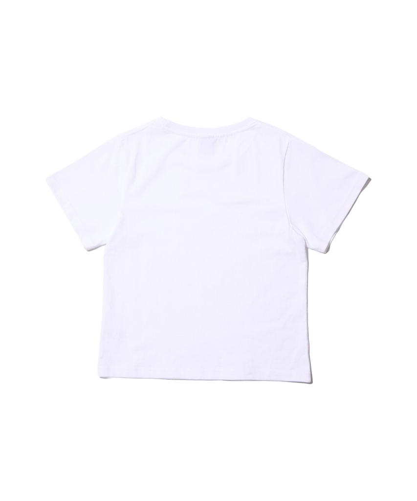 CREAM SODA LAB Women'S Standard Fit Cropped Short Sleeve Tee White