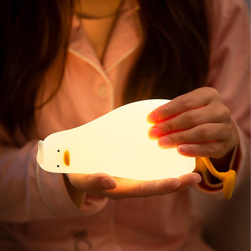 Silicone Duck Night Light & Phone Holder - Children's Gift