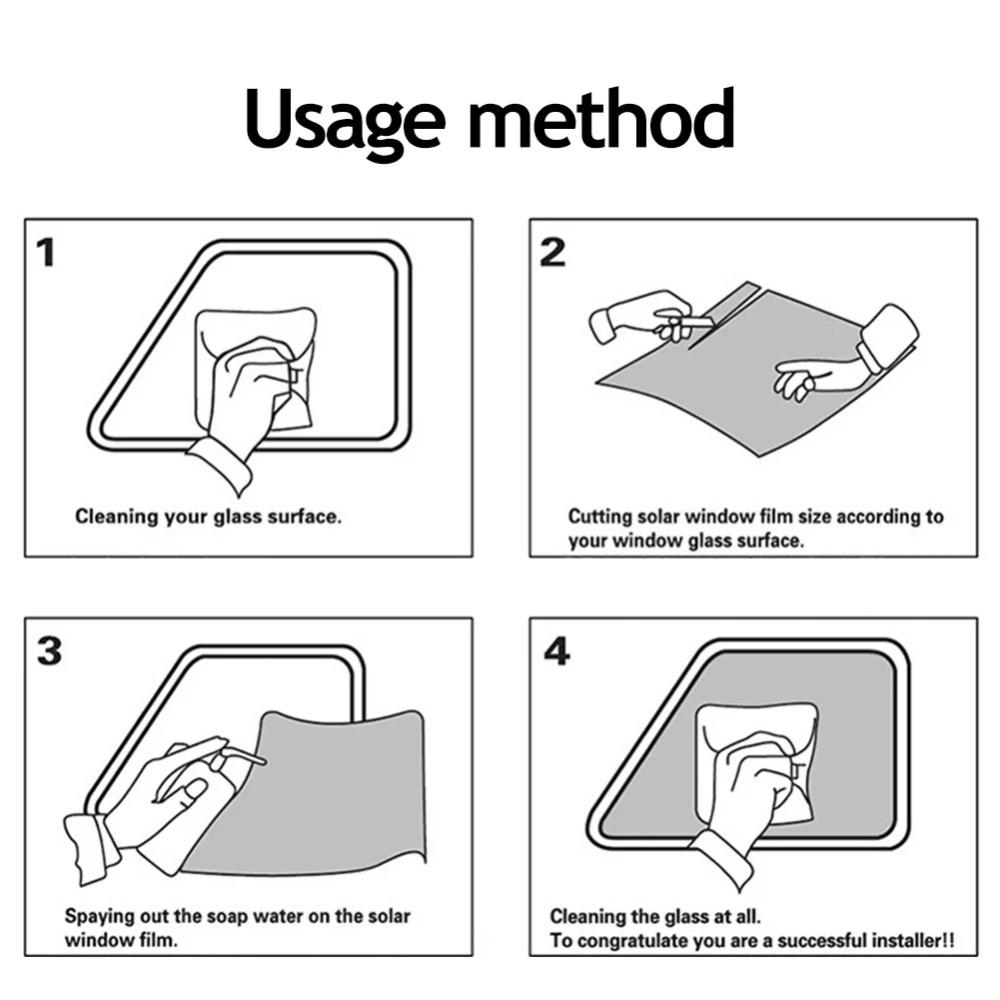 Black Car Window Tint Film VLT 5 50 Percent UV Protection Heat Insulation Solar Sun Shade Glass Sticker For Car Owners Drivers