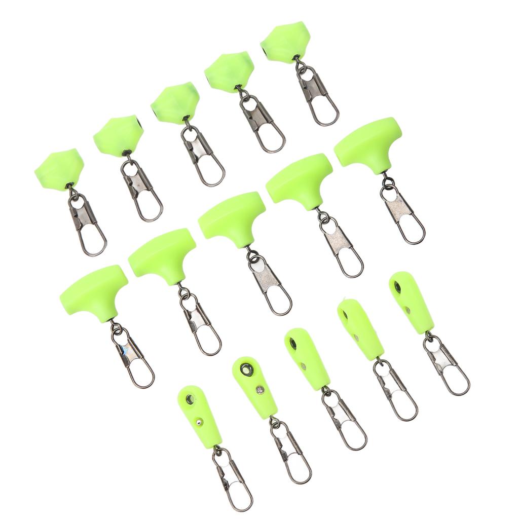 Fishing Line Sinker Slides Fishing Float Connector Green Low Resistance Float Connector Lure Line A