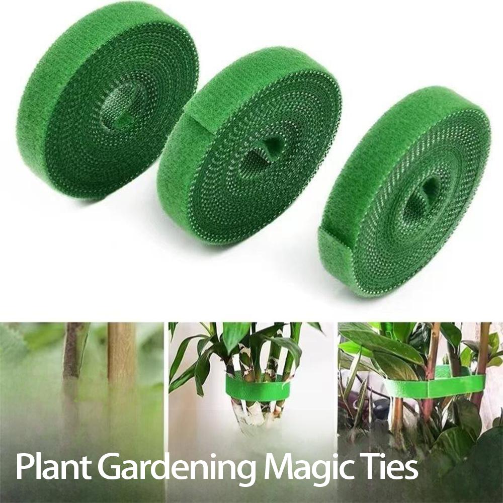 Klett-Kabelbinder in Form einer grünen Kletterpflanze für Zweige, Blumen und Pflanzen – feste Unterstützung und Bindungsanordnung