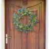 Fashion Artificial Garlands Green Portable Stylish Wreath with Berries Accent for Door and Wall Festival Decoration