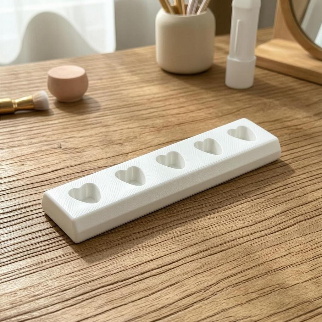 Nail Stand with Removable Holders Non False Stable for Manicurists Magnetfree Heart