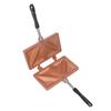 Hot   Maker Aluminum Alloy Hot Dog Toaster Double Sided Frying Pan   Baking Pan