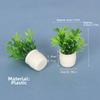 5pcs 4 Styles Simulation Vase Mini Finished Flower  Outdoor Doll House Model Accessories