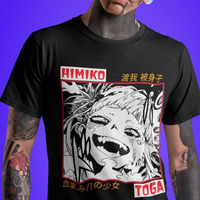 T-shirt Himiko Toga, Waifu, Boku,My Hero Academia,Anime   ,Deku,regali T-shirt UNISEX