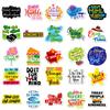 50 Animal Graffiti Text Stickers: Stylish DIY Notebook & Suitcase Collage Material