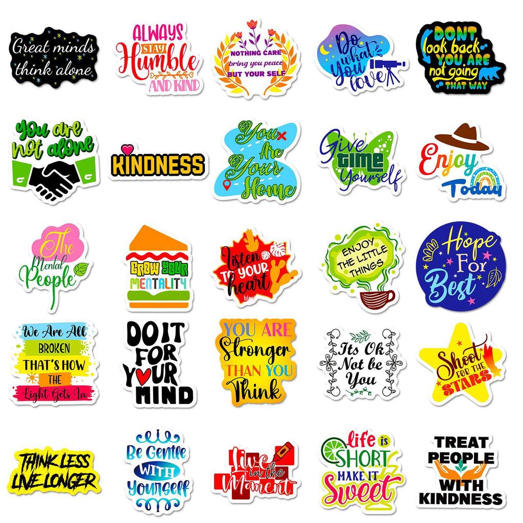 50 Animal Graffiti Text Stickers: Stylish DIY Notebook & Suitcase Collage Material