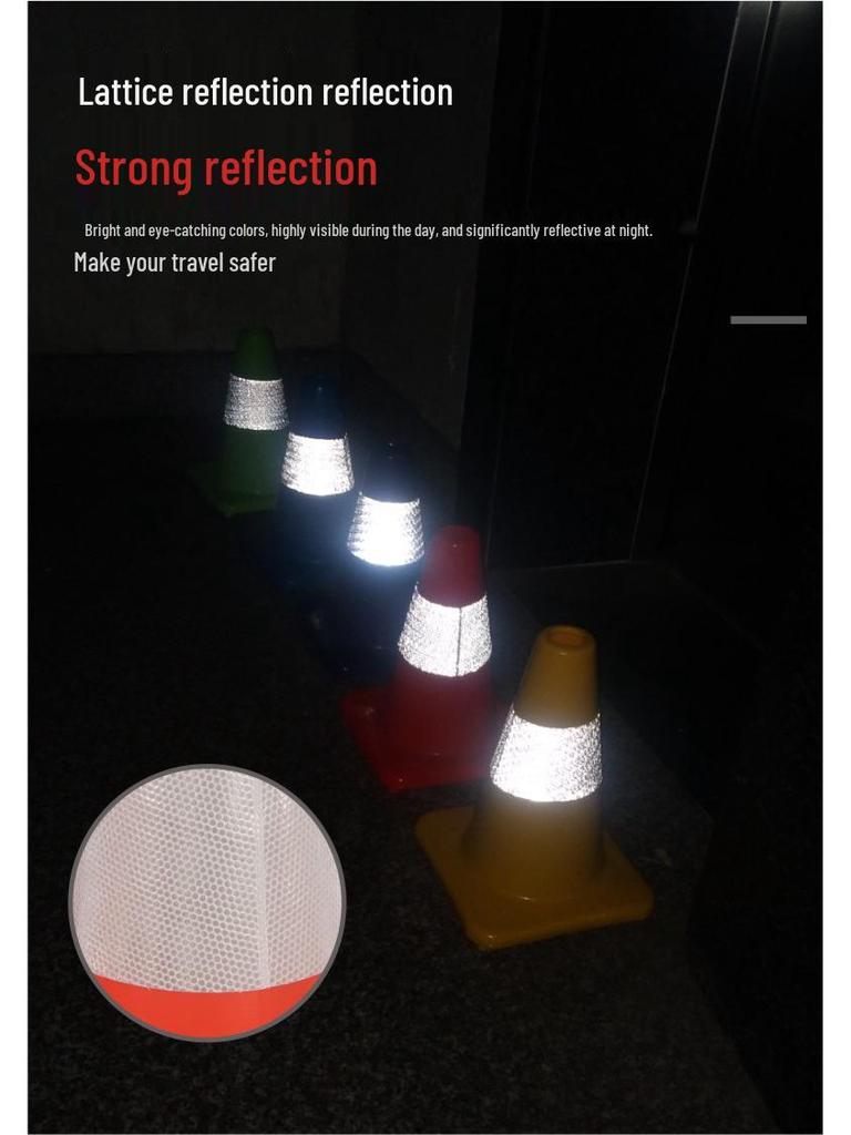 Reflective 70cm Rubber Traffic Cone - Road Safety Construction Warning Bollard