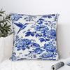 Marineblau Toile De Jouy Kissenbezug Quadratischer Kissenbezug Neuartiger Kissenbezug für Hochzeitsfeier Heimdekoration
