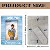 Pop Pop Gifts, I Love You PopPop Photos Frames, Holds 4 X 6 Inch Photo, Farmhouse Wooden Picture Frame Gifts, Father's Day Gift for Grandpa, Grandpa