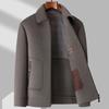 100% Wool Autumn and Winter Double-sided Woolen Jacket Business Casual Down Take-off Liner Tooling Jacket Men's Jacket