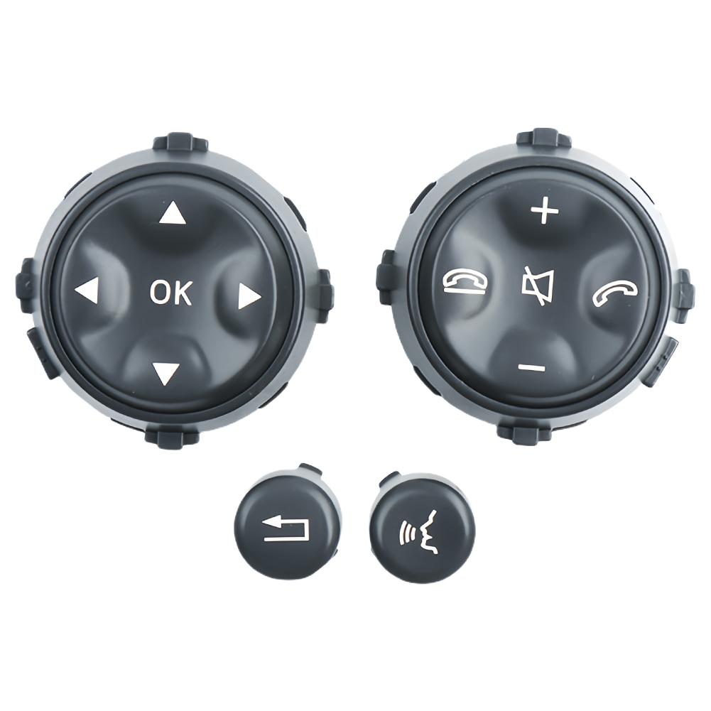 For Mercedes Benz S-Class W221 2006-2009 Black Car Wheel Button Accessories Car Multi-function Steering Wheel Switch Buttons