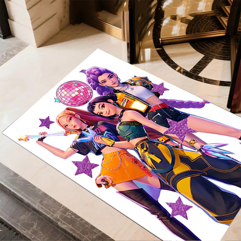 K-pop Demon Hunters Area Rug Design for Foyer Kitchen Living Rooms Dining Room Antislip Carpet Office home decor