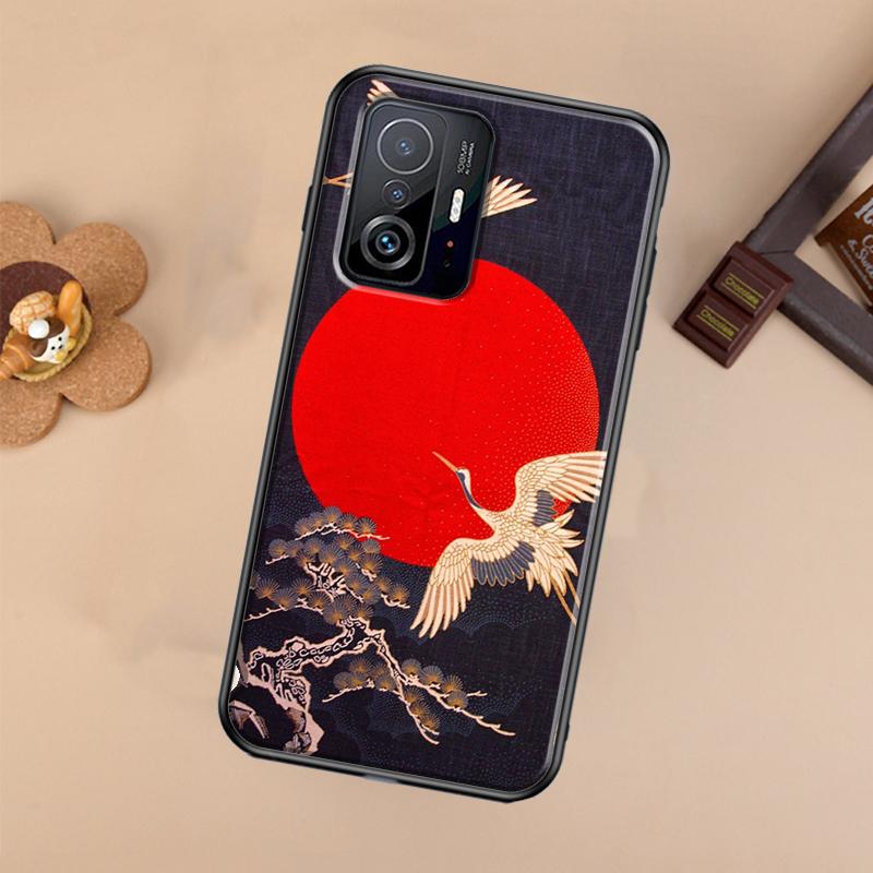 Red-crowned Crane Birds Style Case For Xiaomi POCO X7 X6 X5 X3 Pro F3 F5 F6 M6 Pro 13 14 Ultra 11T 12T 13T 14T Pro Cover