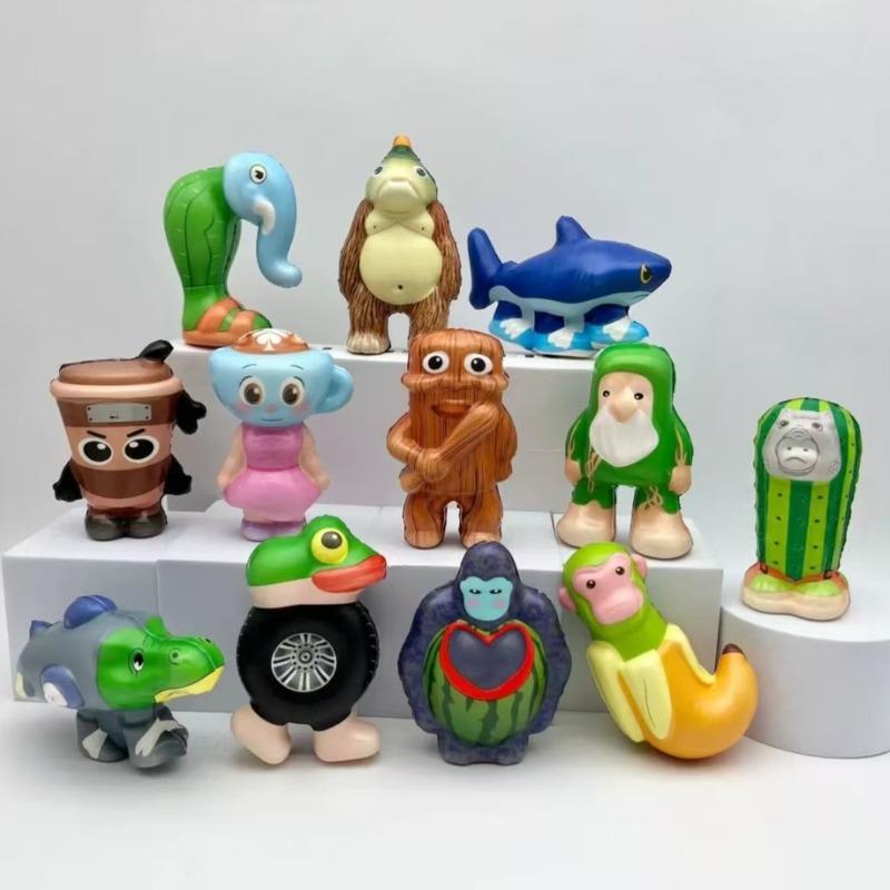 Italiano Brainrot Brinquedo Criativo de Apertar Engraçado Tung Tung Sahur Tralalero Tralala Brinquedo Tubarão Derivado Periféricos Ornamentos Presentes