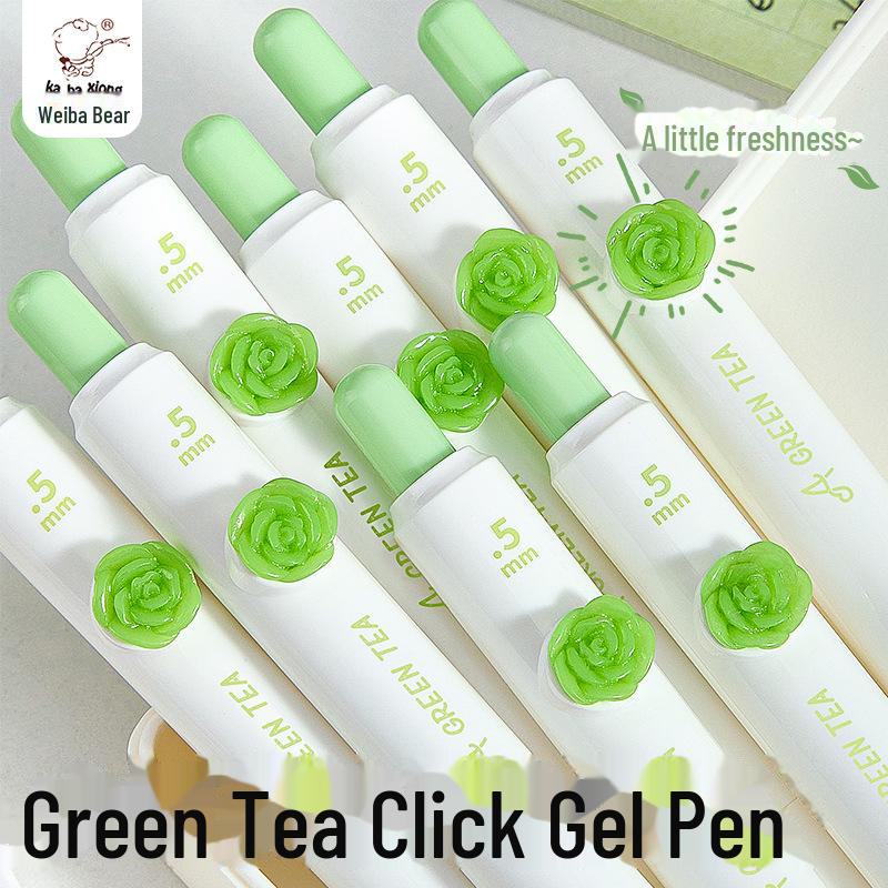 Kaba Bear Neutral Pen: Quick-Dry Ink, Replaceable Refill, Student & Office Signature Brush Pen