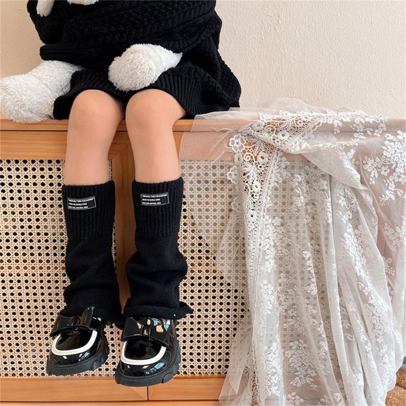 Fashion Knit Leg Warmers for Little Girls Knee High Socks for Dress Toddler Winter Slouchy Socks Thicken Warm Leggings