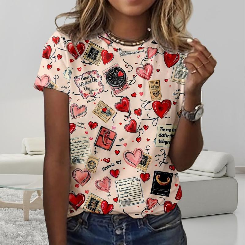 Summer short sleeved round neck T-shirt Harajuku top
