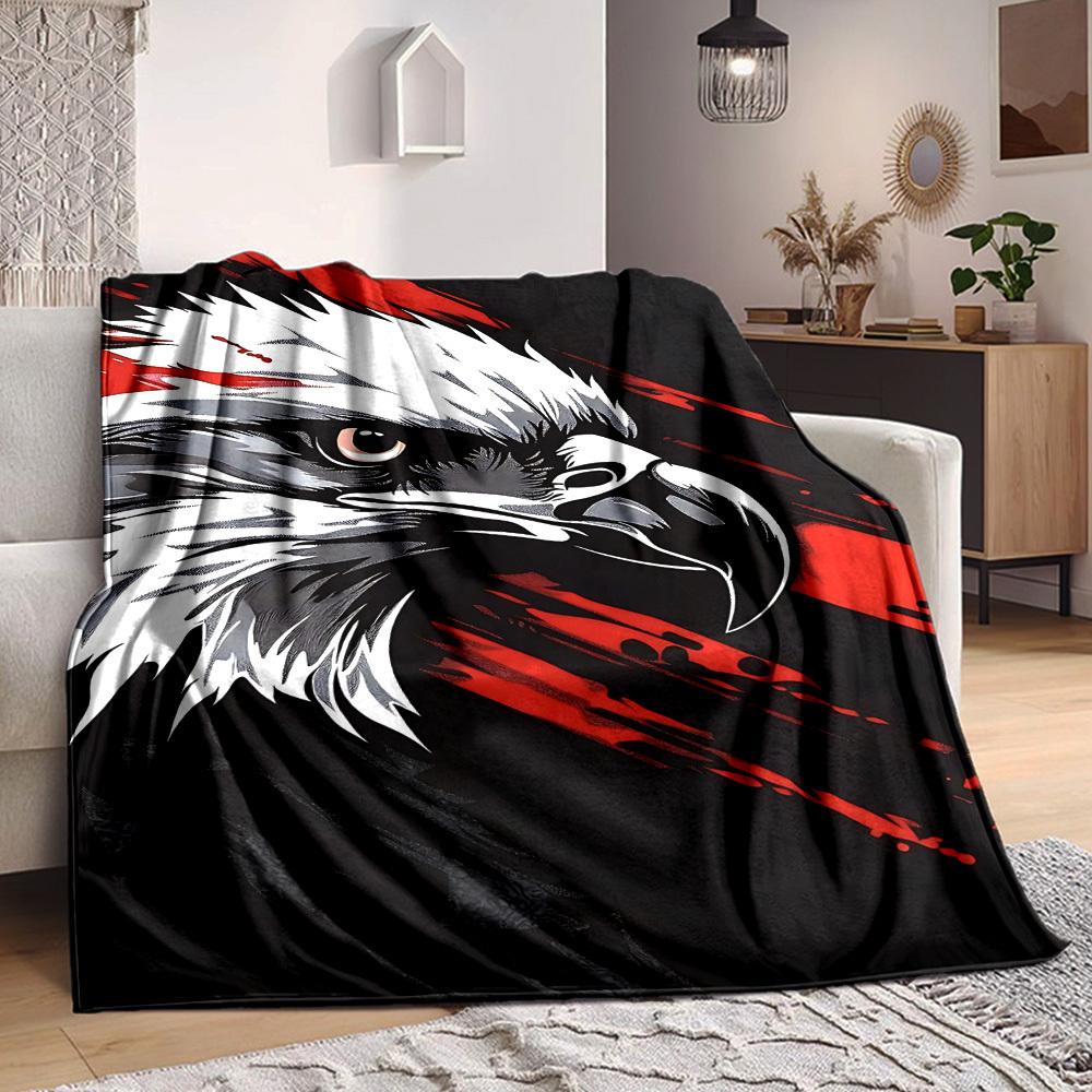 1 Stück Adlerkopf Decke Leichte Decke Überwurfdecke Für Sofa, Bett, Reisen, Camping, Wohnzimmer, Büro, Couch, Stuhl yy251010081