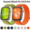 Field Nylon Loop Strap for Huawei Watch Fit 4 Pro Woven Sports Smartwatch Wristband for Huawei Watch Fit 3/4 Bracelet Watchband