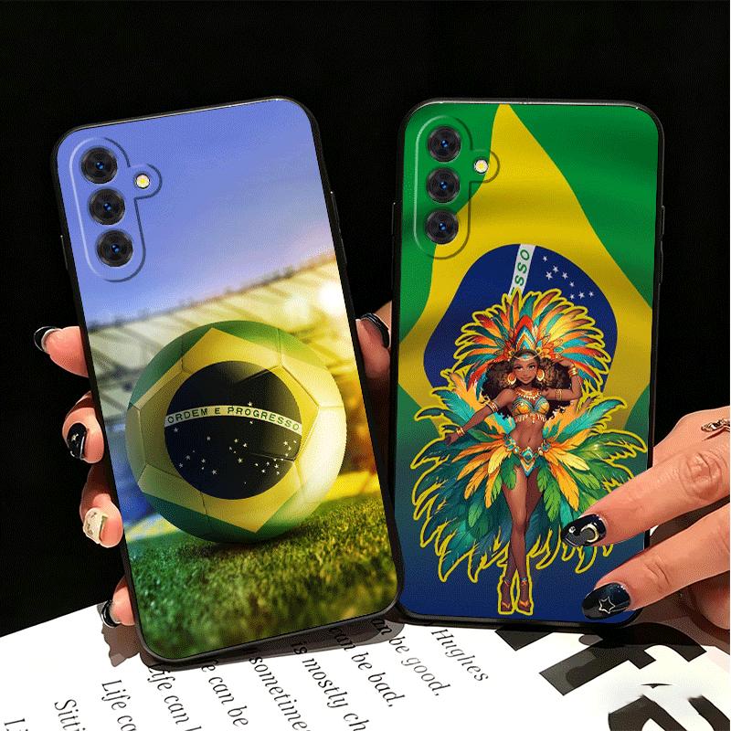 Brazil Brazilian Flag Soft Phone Case for Samsung A17 A37 A57 A16 A26 A36 A56 A15 A25 A35 A55 A14 A24 A34 A54 A13 A23 A33 A53 A5