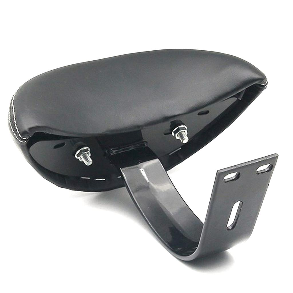 Bike Backrest Support PU Leather Electric Bicycle Rear Passenger Seat Backrest with Metal Support Soft Sponge Cushion