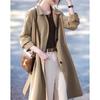 Manteau coupe-vent à revers Demana pour femme