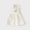 David Bella Children's Suspender Dress Spring New Style Girls' Stylish Suspender Dress Baby Girl White Dress Children's Clothing