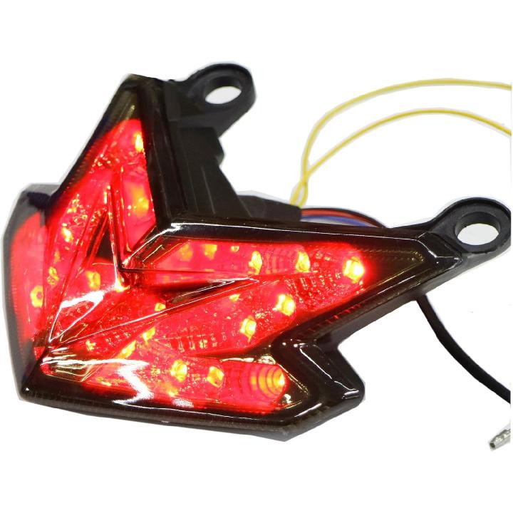 TAWSK Motorcycle LED Integrated Brake Tail Light Turn Signals Smoke Lens Stop Rear Lamp for Kawasaki Z125 Z800 ZX6R 636 13-14