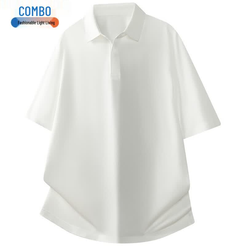 Men s Cooling Modal Blend Solid Polo Shirt M
