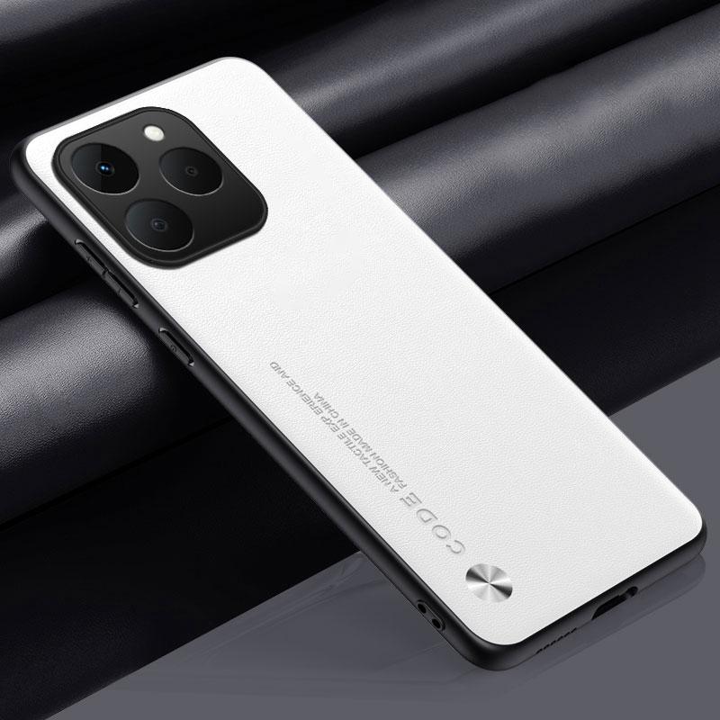 

Розкішний чохол з ПУ шкіри для Realme 15T 5G Задня кришка Силіконовий протиударний Повний захист Чохол для телефону для Realme 15 T Realme15T For Realme 15T білий