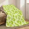 Leopard Print Throw Lightweight 240g Flannel Blanket Soft Skin-friendly for Summer Cooling
