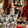 50pcs, Christmas Disposable Paper Cups, 9oz/250ml Eco Cups, Disposable Drinking Cups, Coffee Cups, Drinking Cups, Table Cups