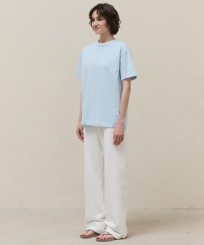 Matile Basic Logo T-Shirt / Sky Blue
